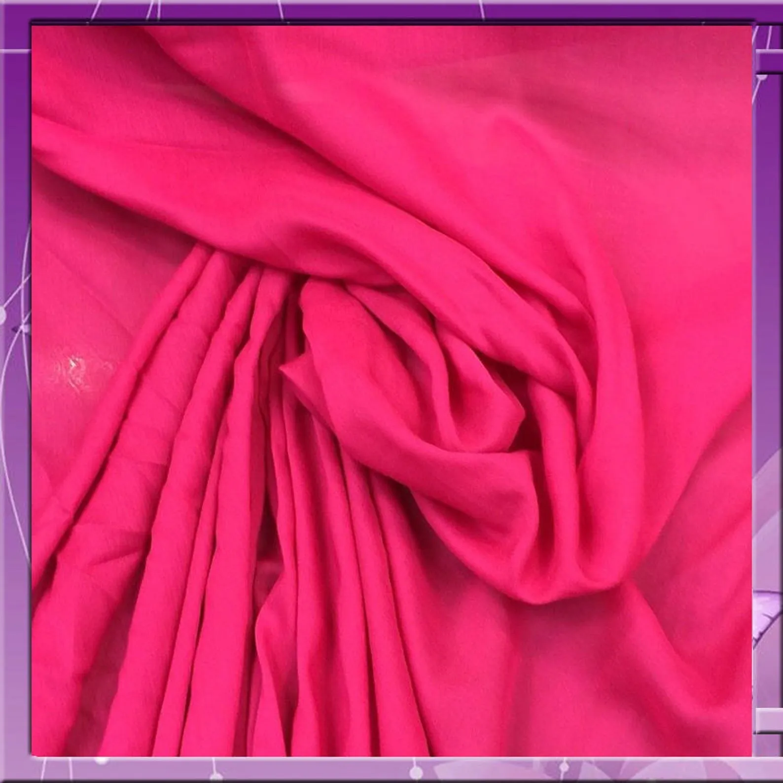 100% Rayon Challis Cerise 58 Inches Wide Soft Organic Lightweight Fabric