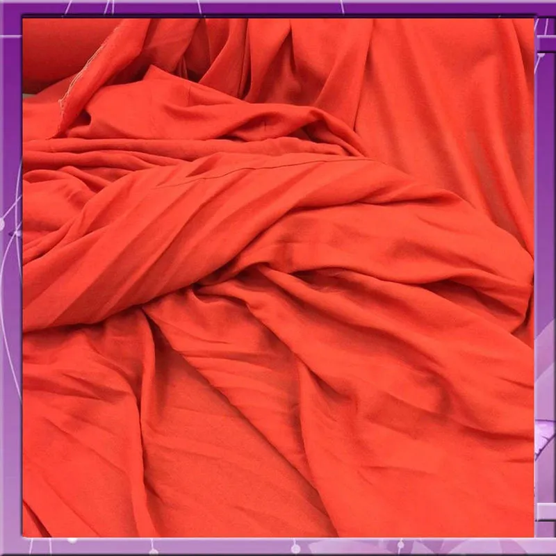100% Rayon Challis Cerise 58 Inches Wide Soft Organic Lightweight Fabric