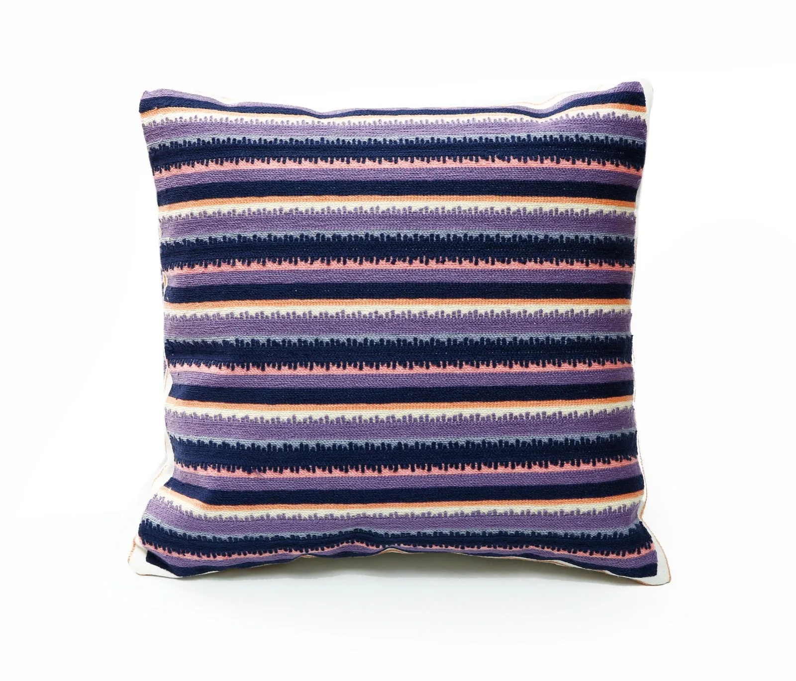 2 PCs Embroidered Cushions-Multi lines
