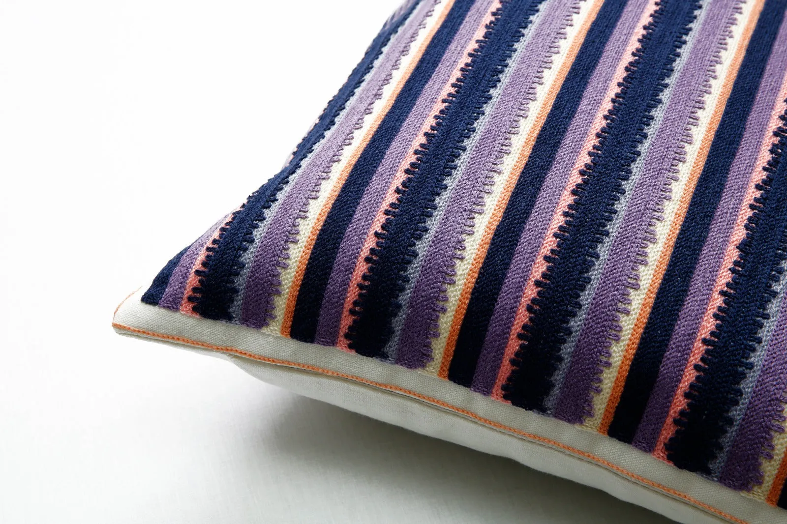 2 PCs Embroidered Cushions-Multi lines
