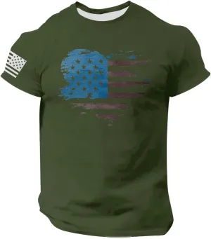 2025 4th of July Shirts Men Comfortable & Relaxed Fit Independence Day Print Shirt