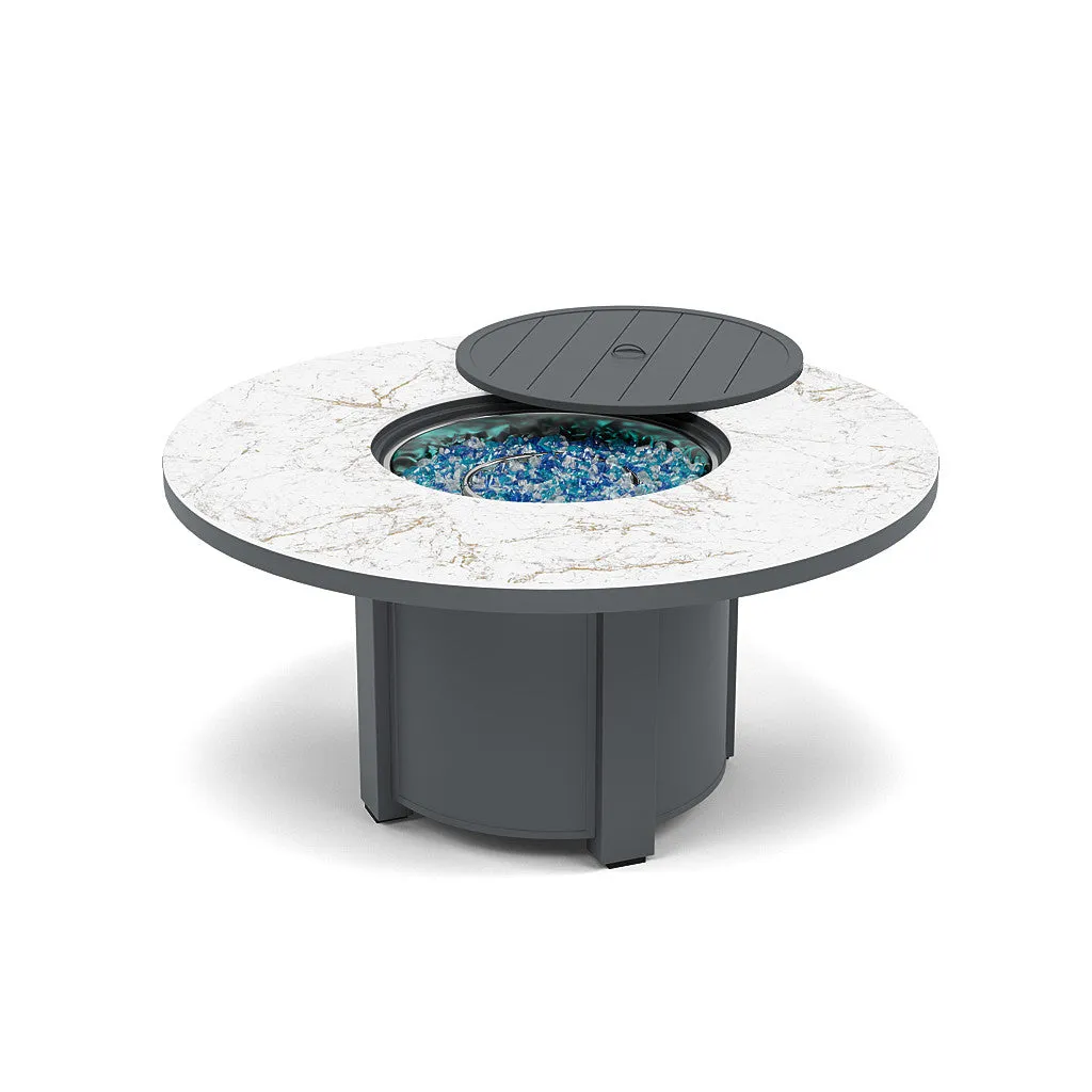 54" Round Chat Fire Pit Table - Multiple Colors and Top Patterns