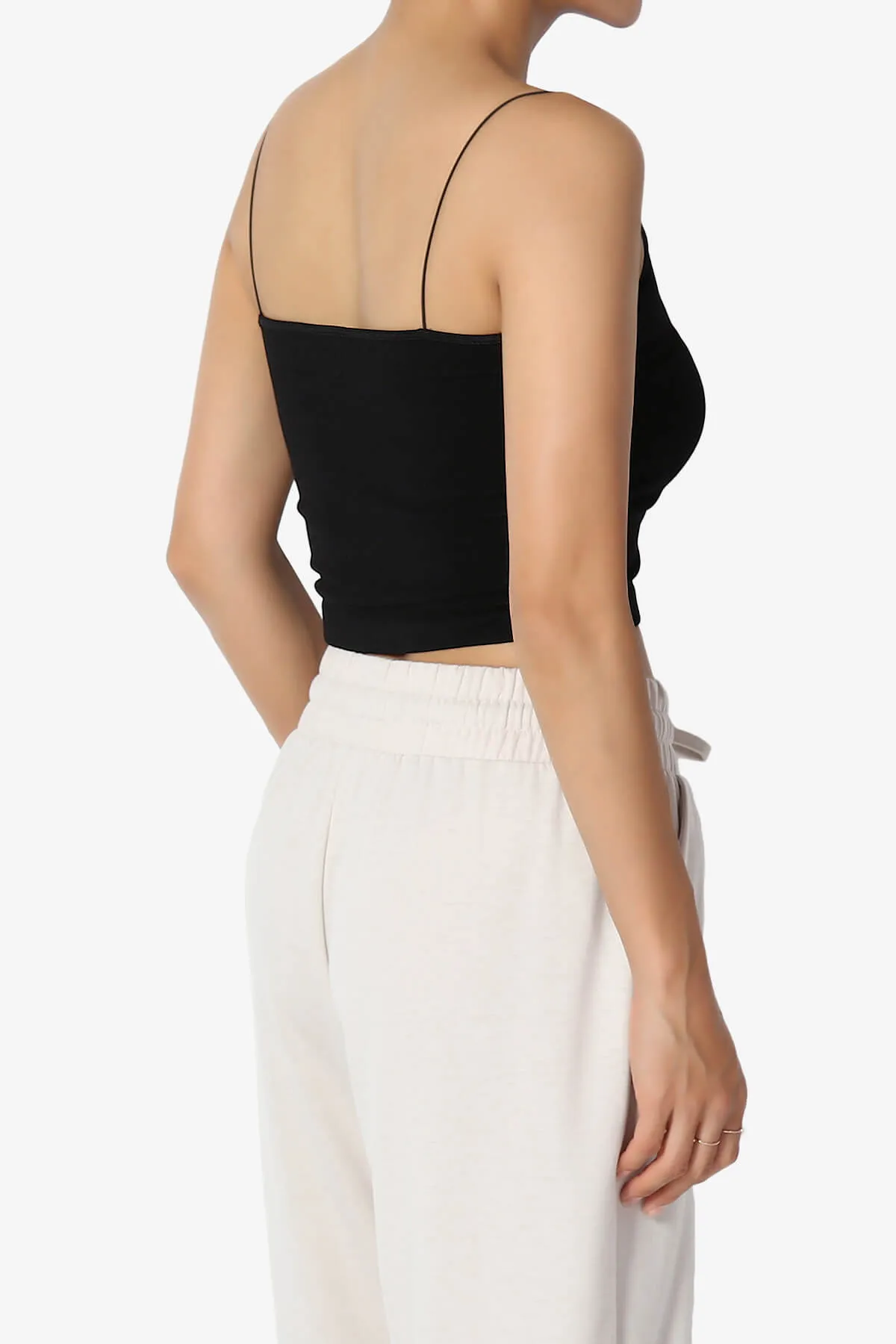 Aced Skinny Strap Ribbed Seamless Bra Cami
