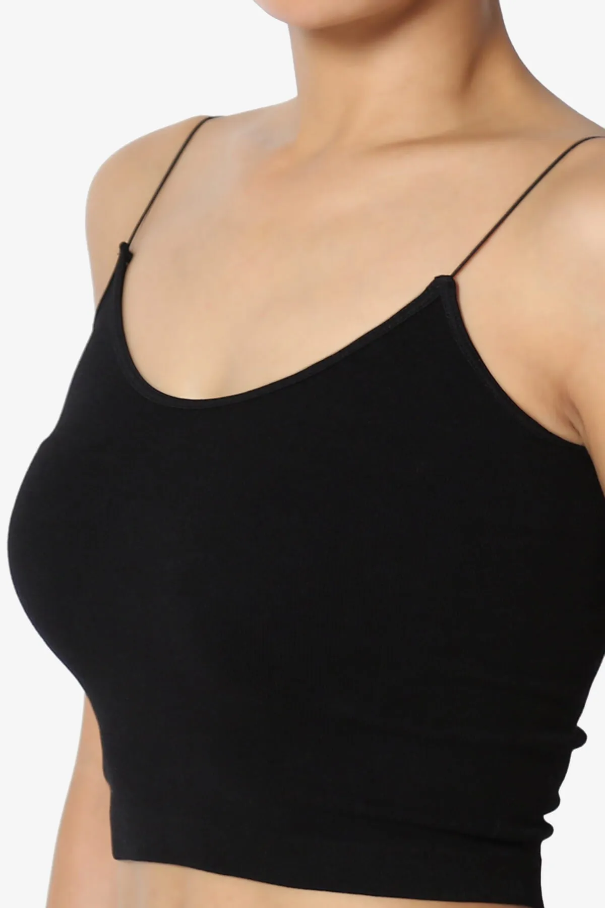 Aced Skinny Strap Ribbed Seamless Bra Cami