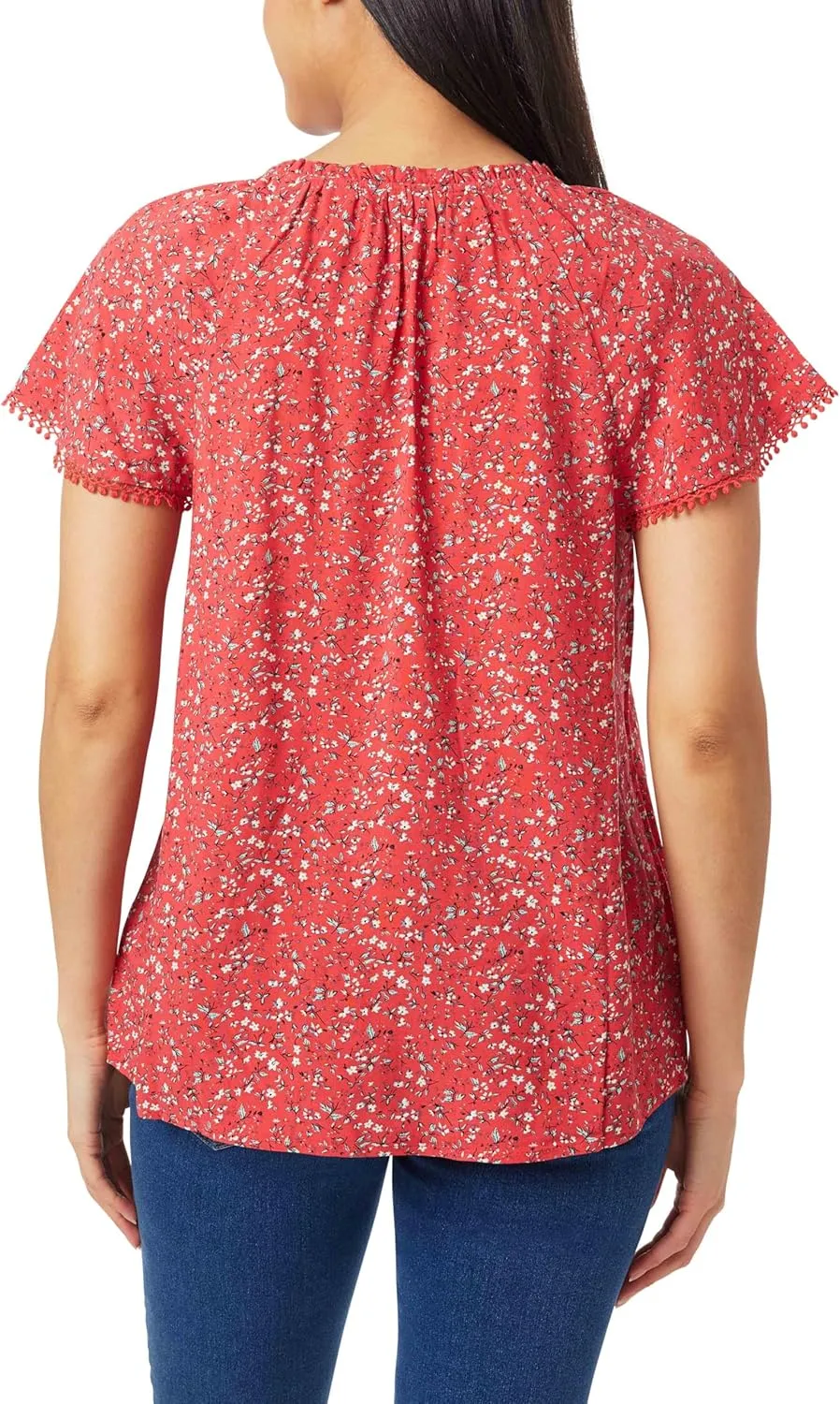 Angels Forever Young Women's Aileen Flutter Sleeve Blouse Top