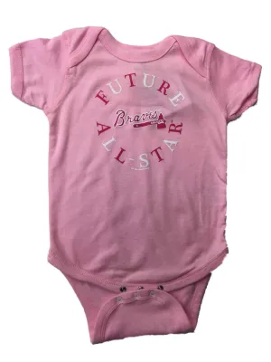 Atlanta Braves SAAG INFANT BABY Girl Pink Future All-Star One Piece Outfit