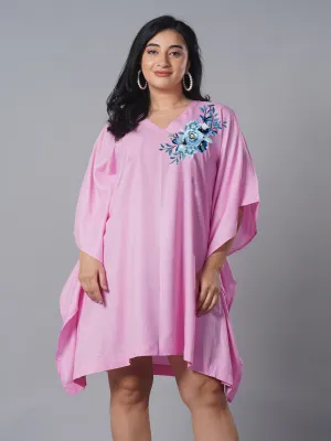 BabyPink Rayon Kaftan - Eccentric
