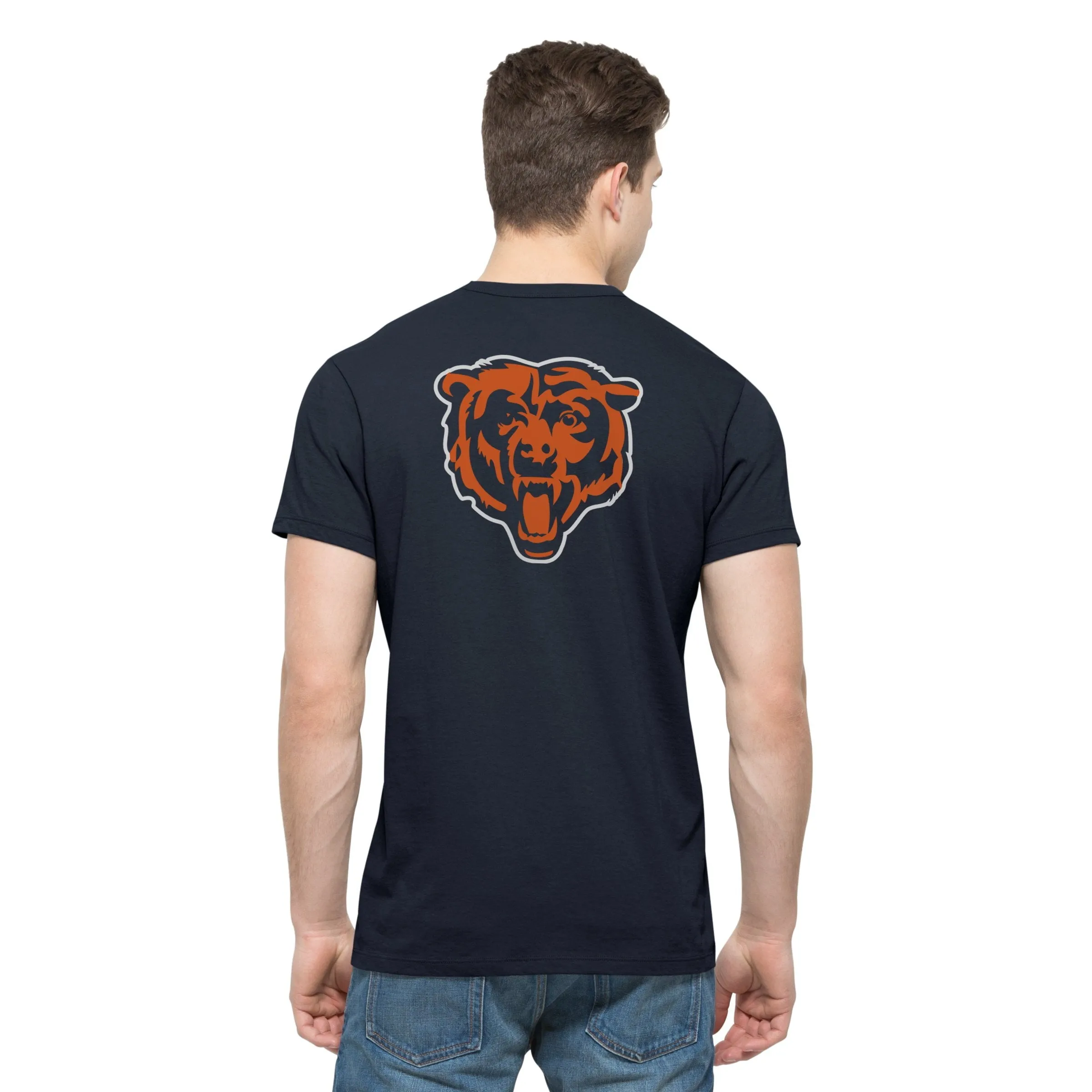 Chicago Bears 47 Brand Fall Navy Crosstown MVP Soft Cotton T-Shirt
