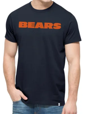 Chicago Bears 47 Brand Fall Navy Crosstown MVP Soft Cotton T-Shirt
