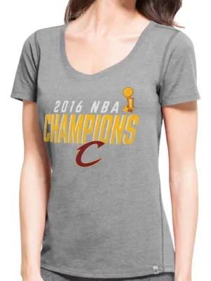 Cleveland Cavaliers 47 Brand 2016  Finals Champions Women High Point T-Shirt