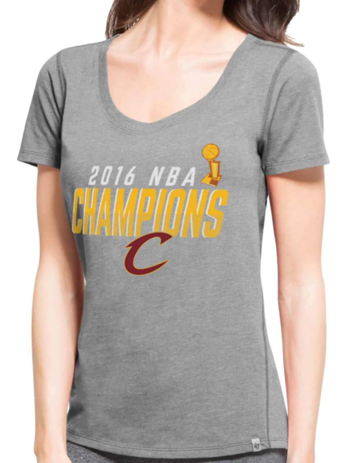 Cleveland Cavaliers 47 Brand 2016  Finals Champions Women High Point T-Shirt