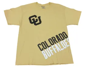 Colorado Buffaloes Champion Gold Yellow Short Sleeve Crew Neck T-Shirt (L)
