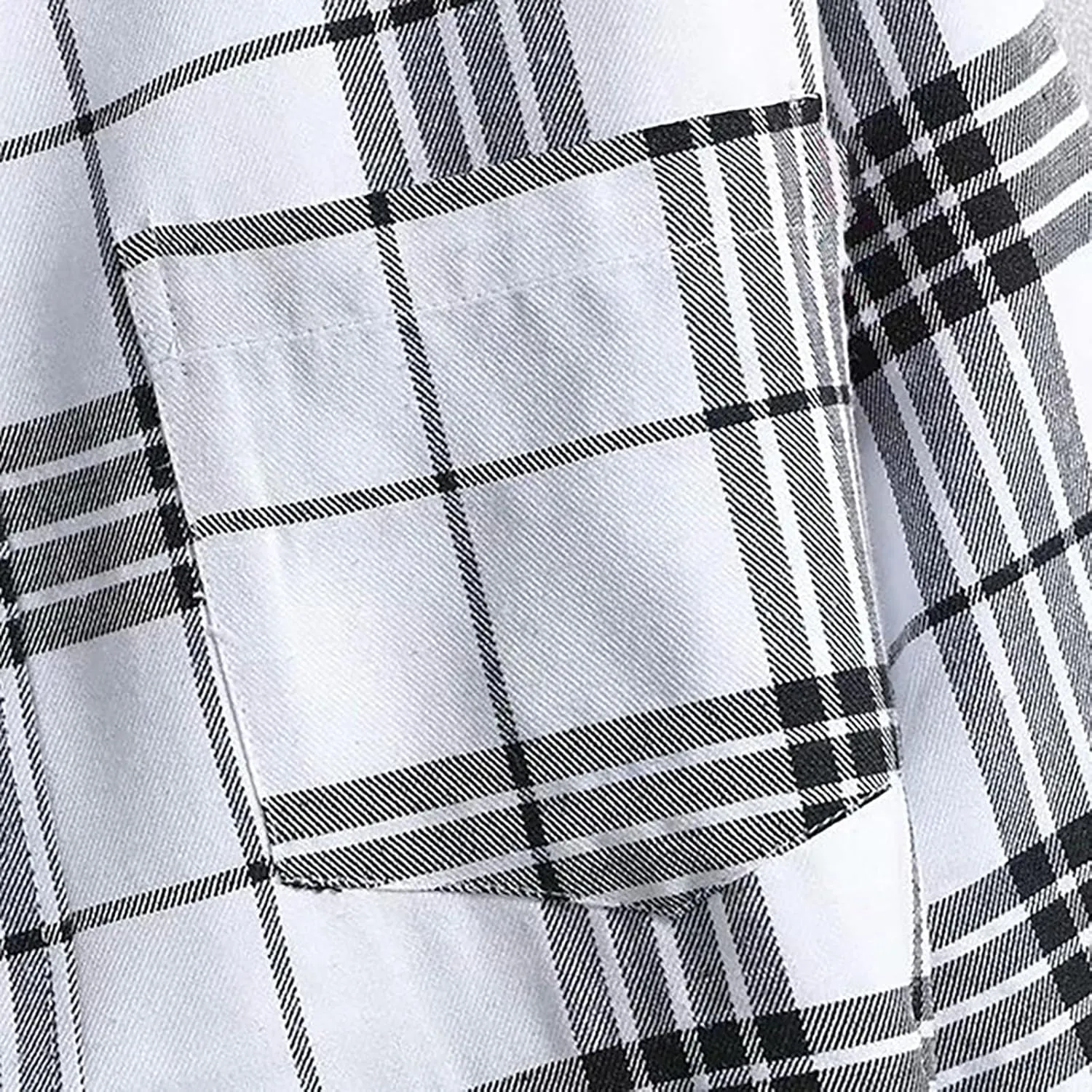 CRNTCEM Mens Short Sleeve Casual Plaid Shirts Cotton Regular Fit Button Down Gingham Shirts Summer Loose Dresses Blouses