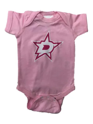 Dallas Stars SAAG INFANT BABY Girl's Pink Lap Shoulder One Piece Outfit