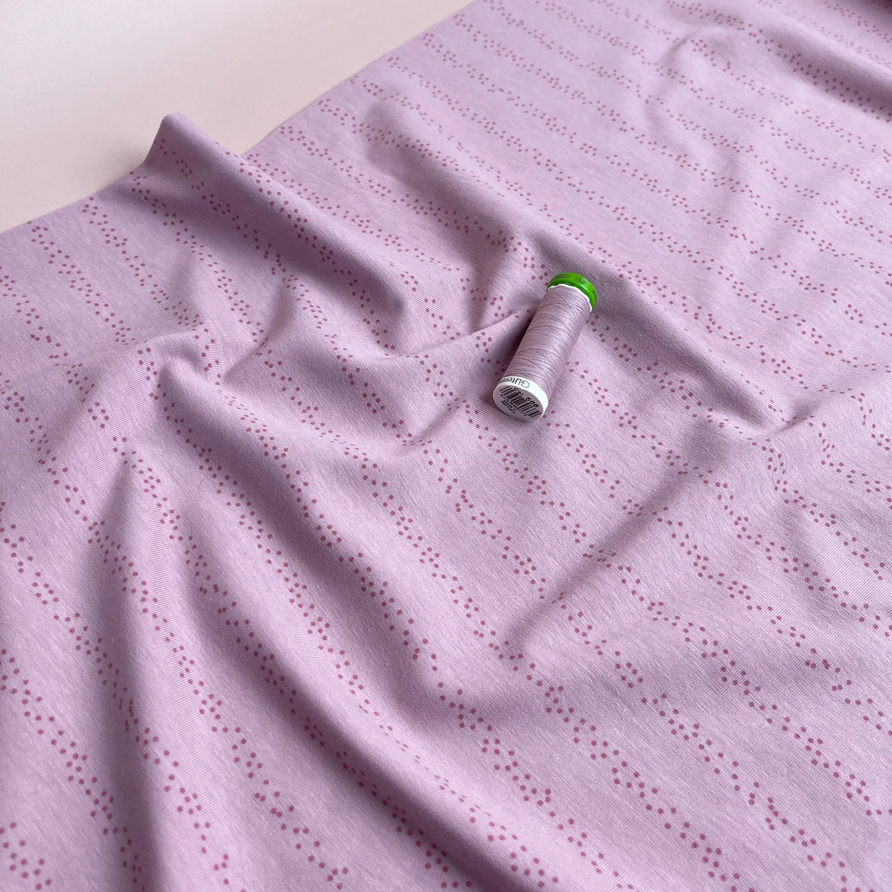 Danish Design - Dotty Stripes Cotton Jersey Fabric