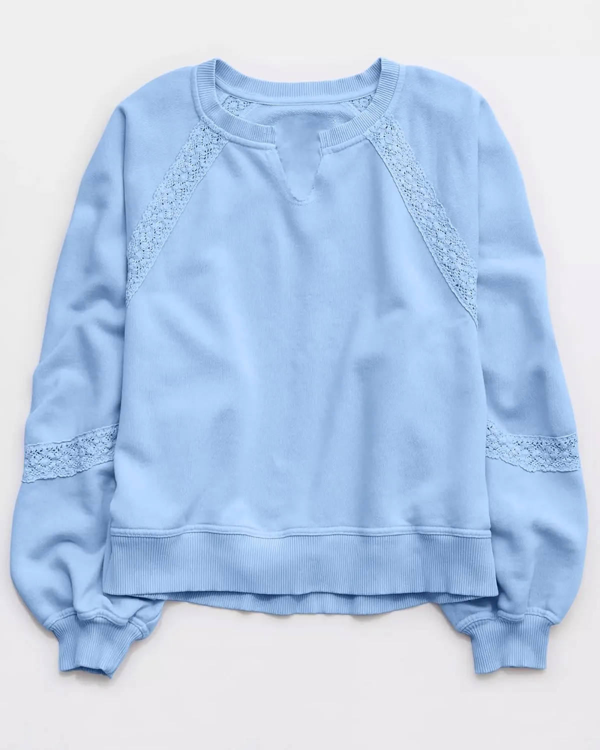 Gacaky Sweatshirt for Women Oversized Fleece Embroidered Crochet Hoodies Cropped Pullover Tops Comfy Fall Outfits Clothes