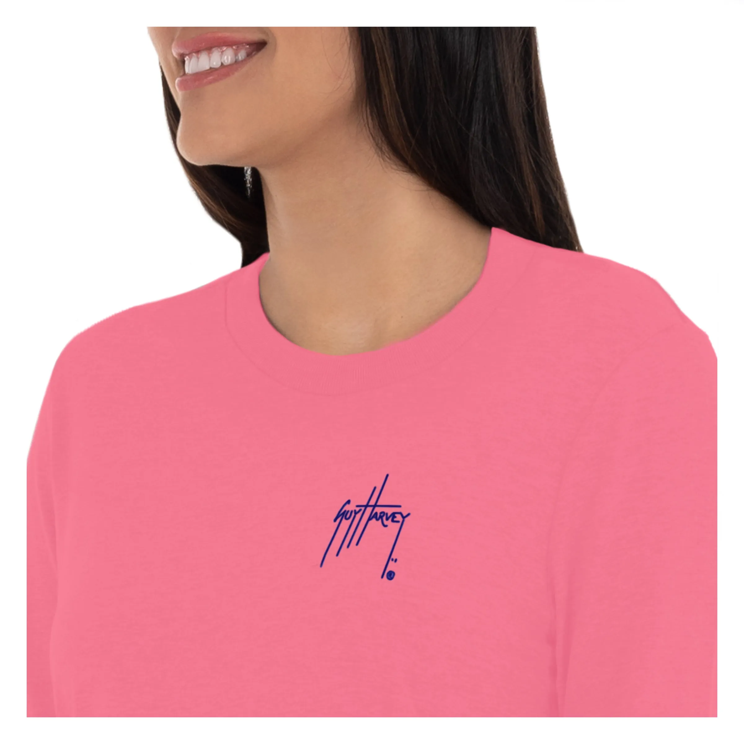 Ladies Tie Dye Long Sleeve Crew Neck T-Shirt