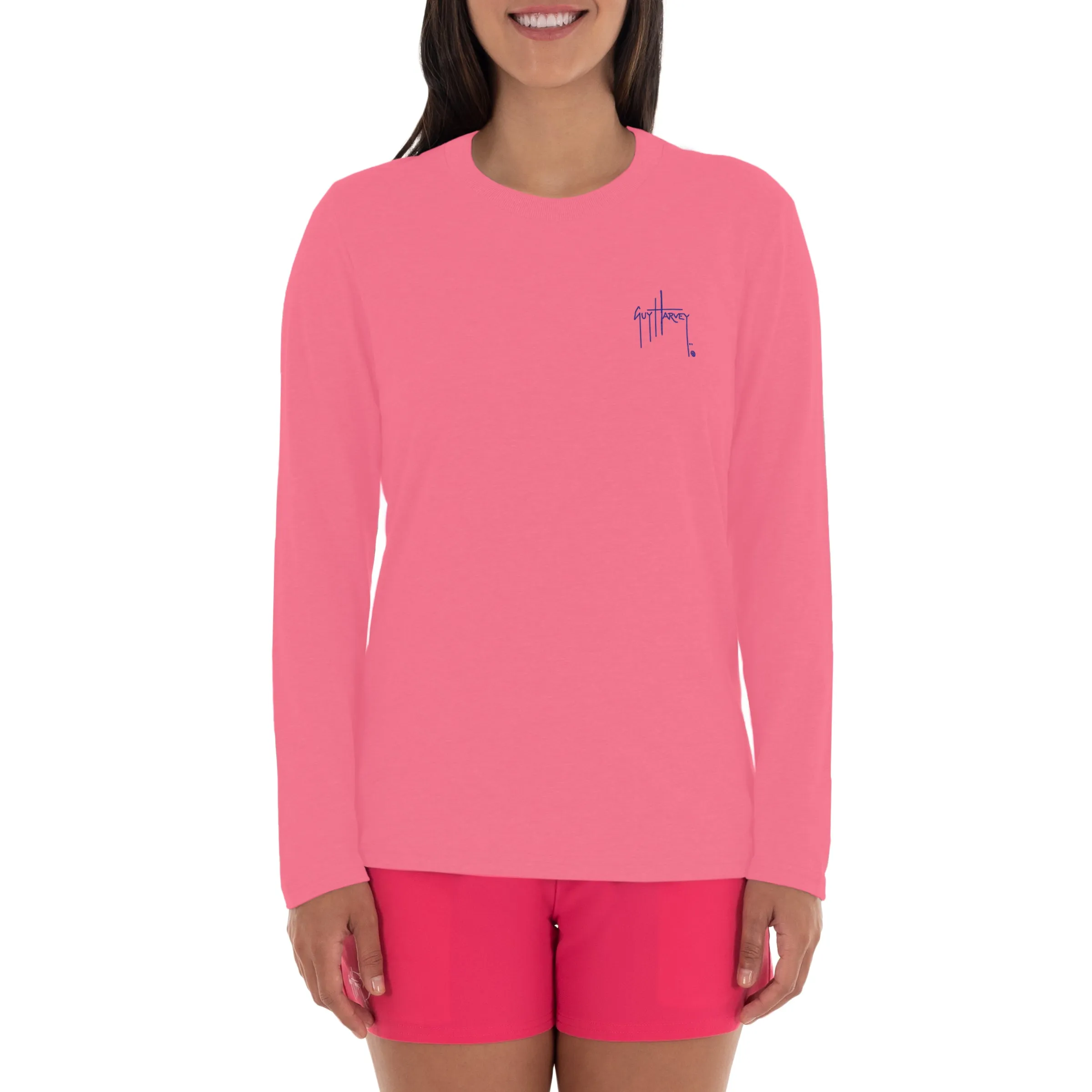 Ladies Tie Dye Long Sleeve Crew Neck T-Shirt