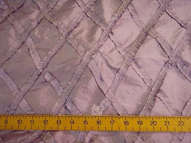 Lattice - Embroidered Silk Dupion