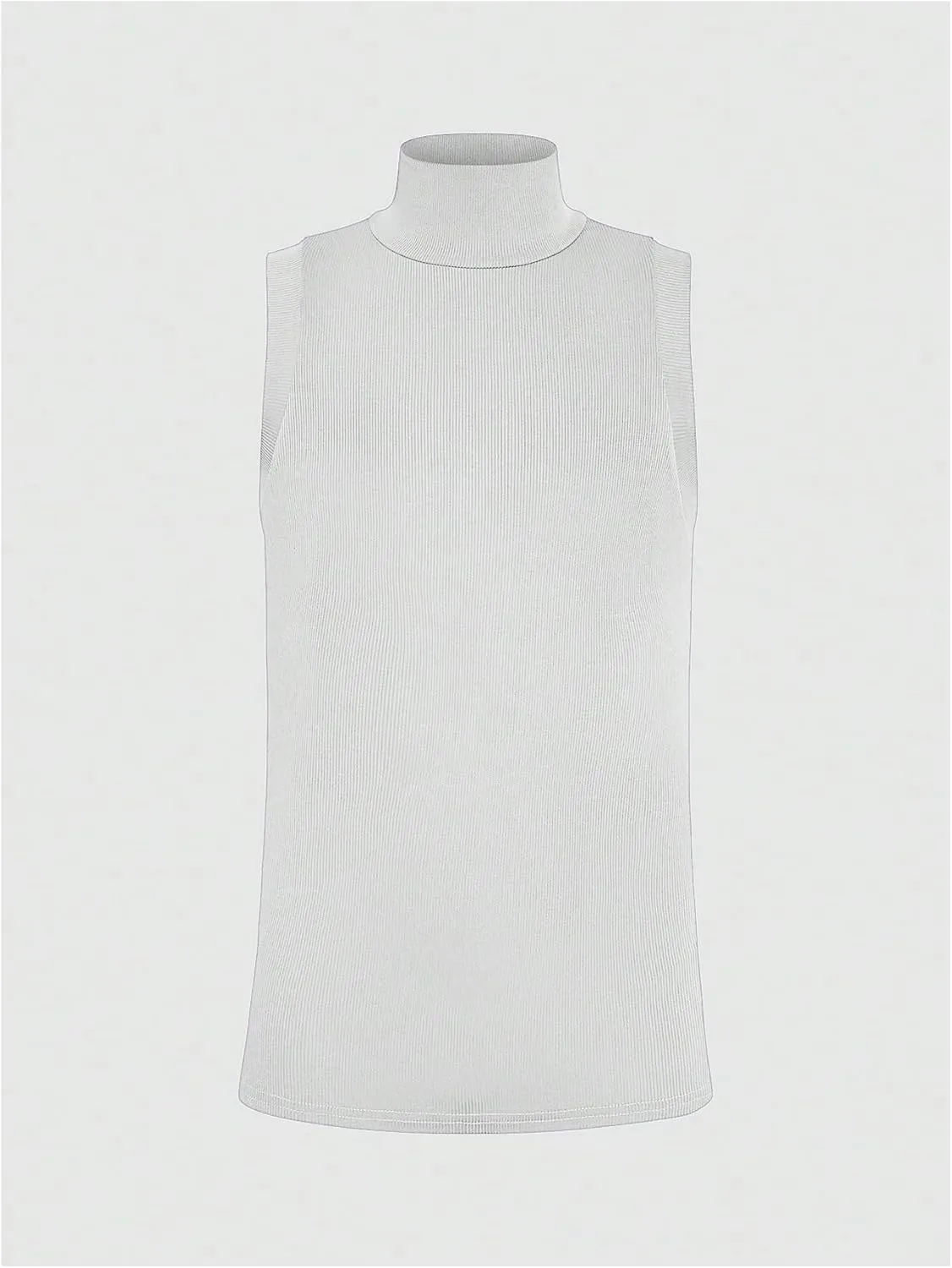 Men's Mock Turtleneck Tank Tops Ribbed Knit Slim Fit Sleeveless Shirts Casual Basic Tee Shirts