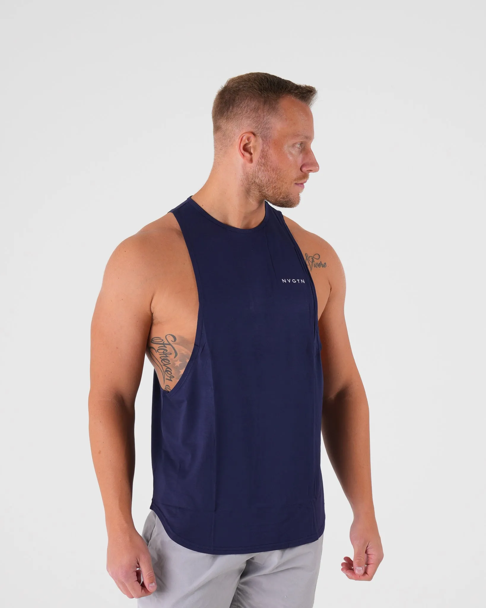 Navy Tech Edge Tank