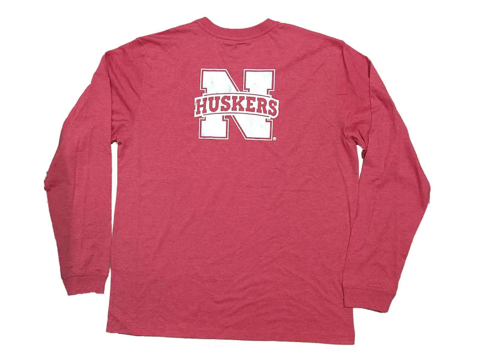Nebraska Cornhuskers Colosseum Red "N" White Logo Long Sleeve T-Shirt