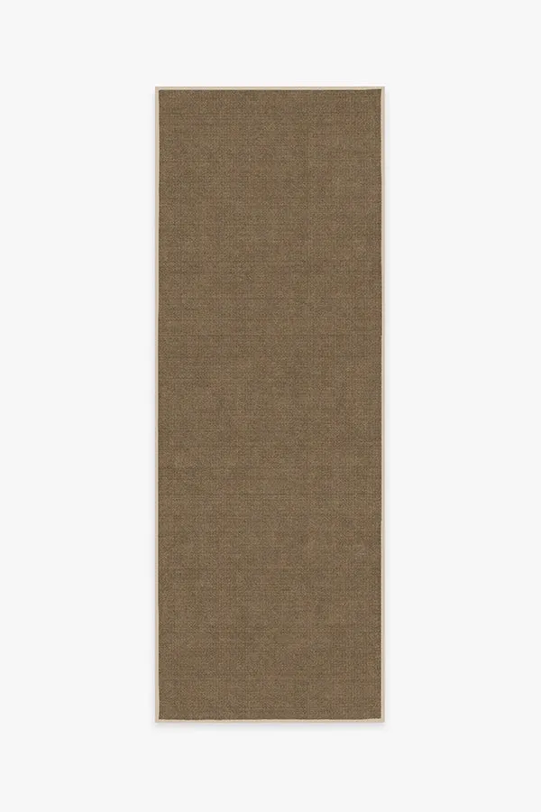 Needlepoint Solid Caramel Rug