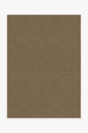 Needlepoint Solid Caramel Rug