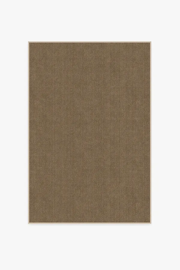 Needlepoint Solid Caramel Rug