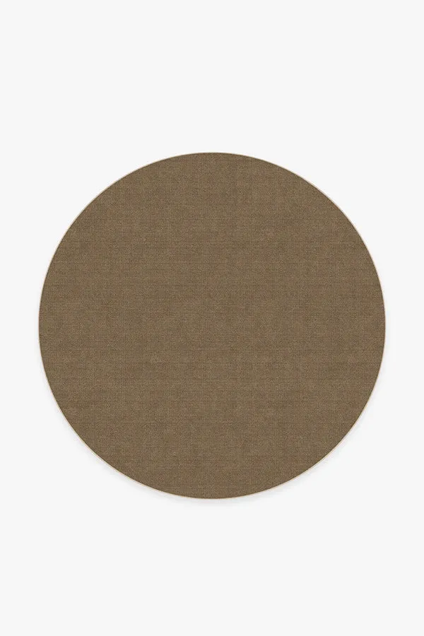 Needlepoint Solid Caramel Rug