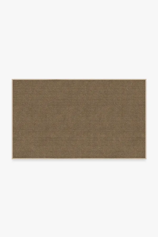 Needlepoint Solid Caramel Rug