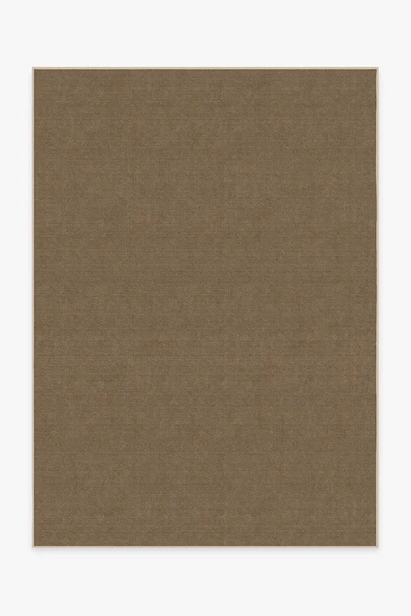 Needlepoint Solid Caramel Rug