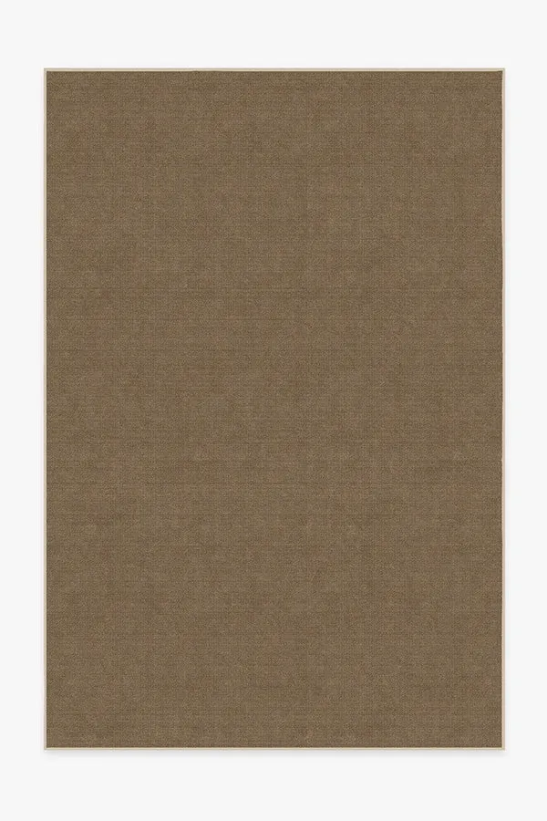 Needlepoint Solid Caramel Rug