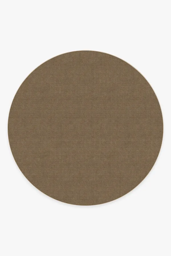 Needlepoint Solid Caramel Rug