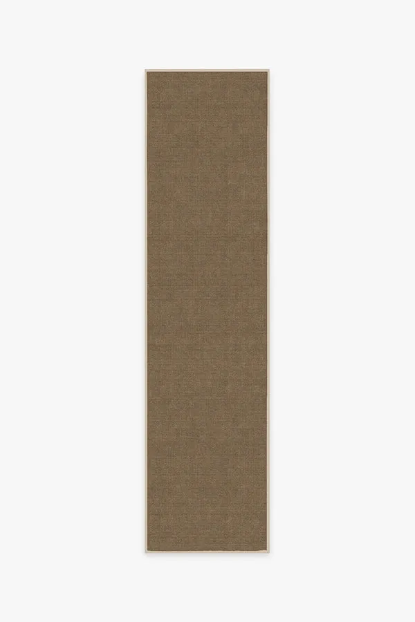 Needlepoint Solid Caramel Rug