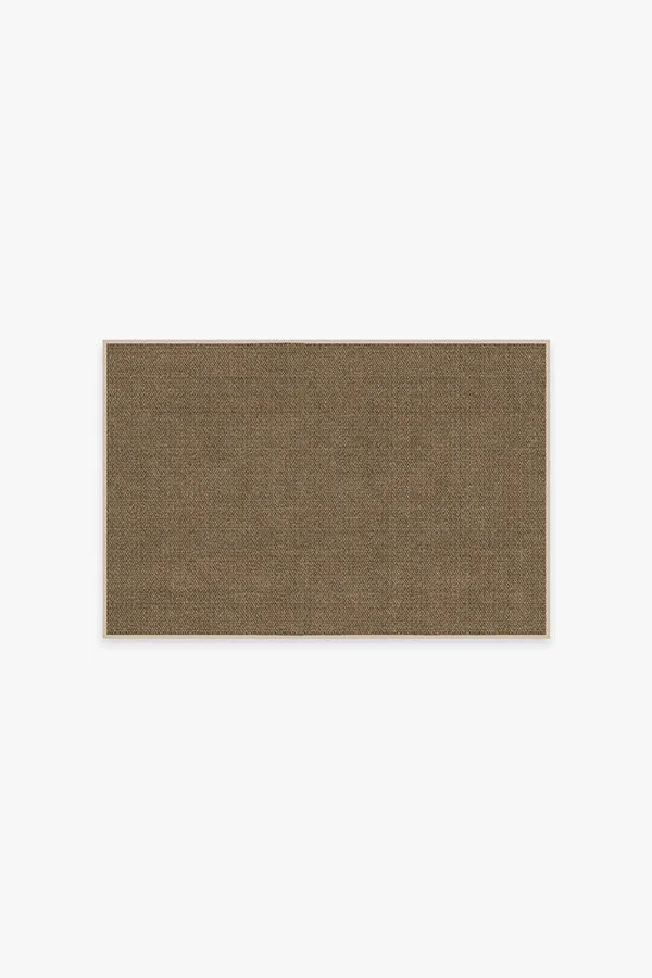 Needlepoint Solid Caramel Rug