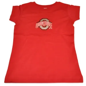 Ohio State Buckeyes TFA Toddler Girls Red Long Length Cotton T-Shirt
