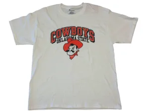 Oklahoma State Cowboys Champion White Short Sleeve Crew Neck T-Shirt (L)
