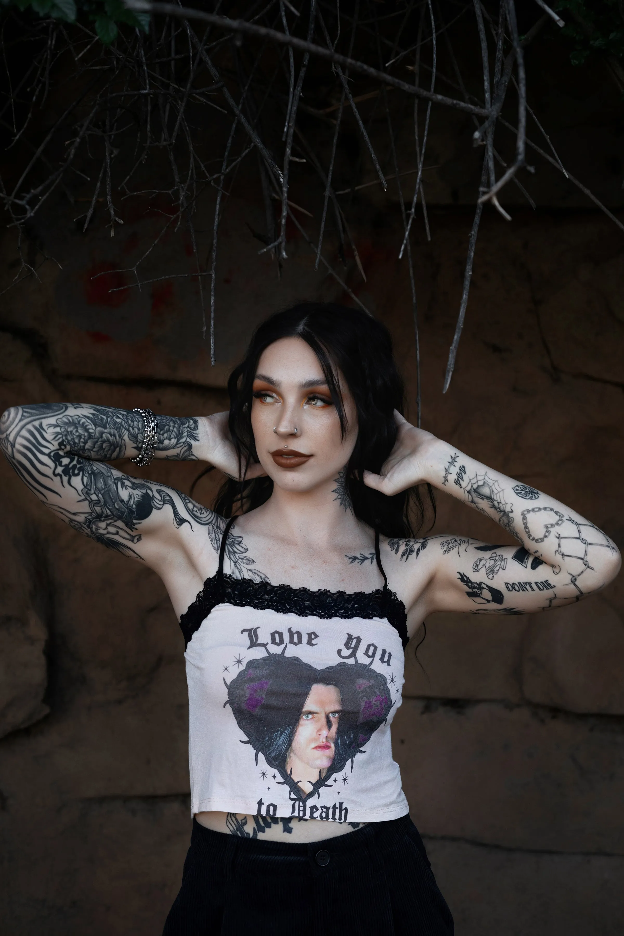 Peter Pink Lace Tank