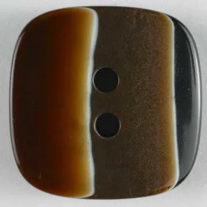 Polyester Brown Square button 23mm
