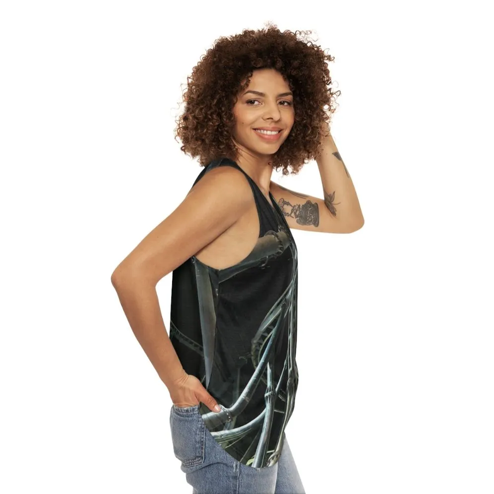 "Flight Of Fear Unisex Tank Top - Thrill-Seeking Apparel"