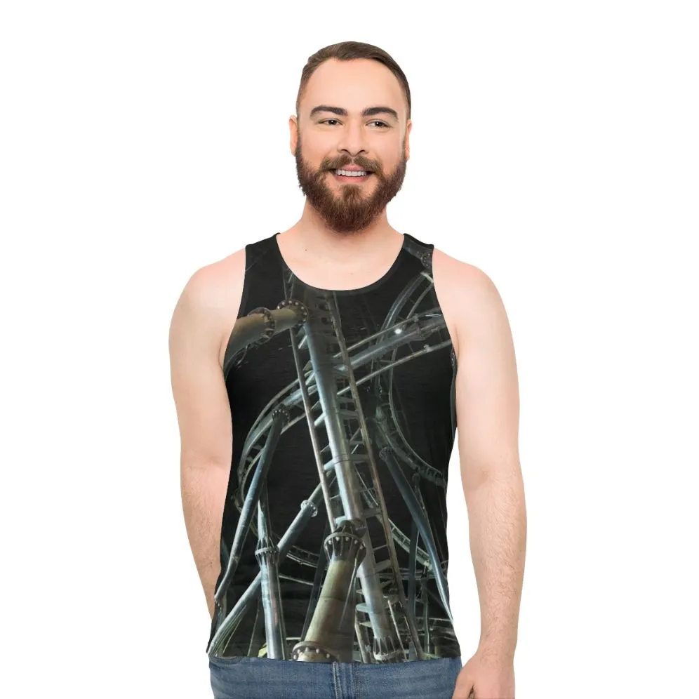 "Flight Of Fear Unisex Tank Top - Thrill-Seeking Apparel"