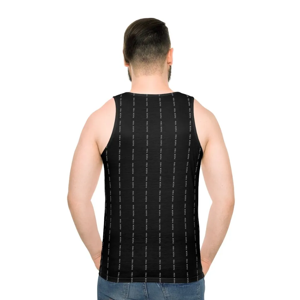 "Go F*ck Yourself" Pinstripe Unisex Tank Top