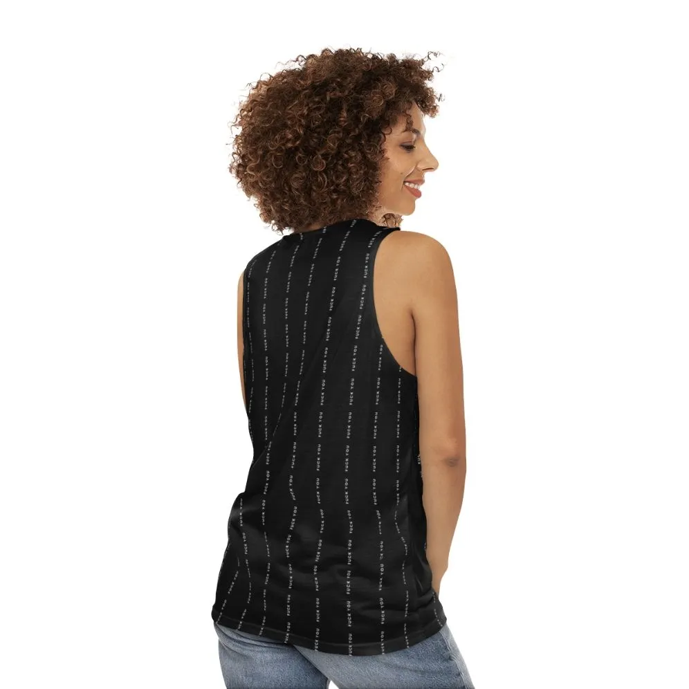 "Go F*ck Yourself" Pinstripe Unisex Tank Top
