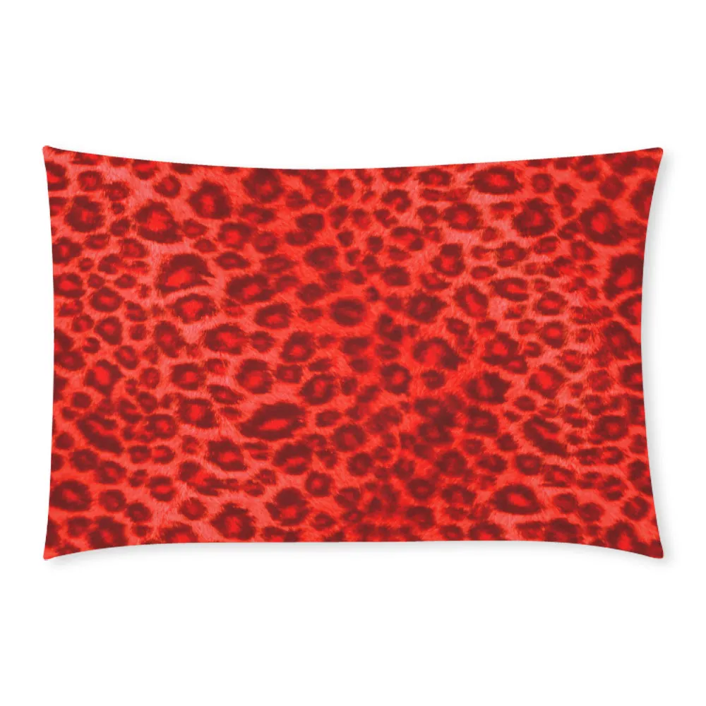 RED TIGER SKIN 3-Piece Bedding Set