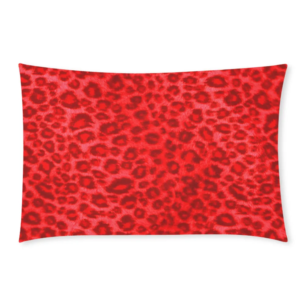 RED TIGER SKIN 3-Piece Bedding Set