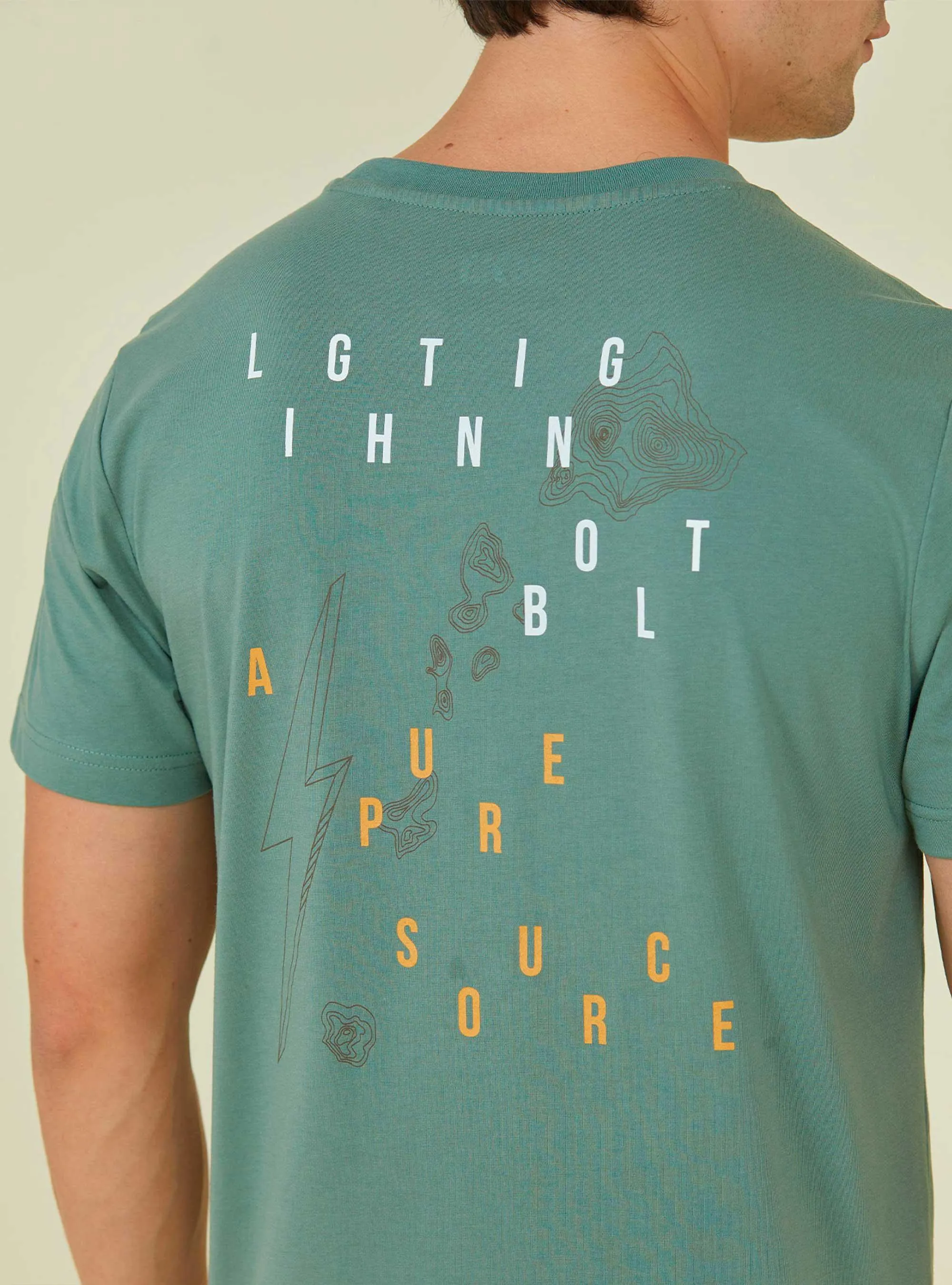 REGULAR T-SHIRT WITH FRONT AND BACK PRINT