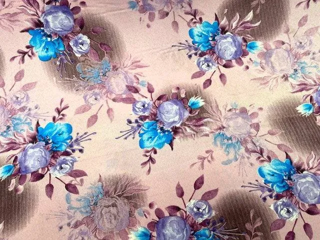 Rose Petal - Clearance Printed Crepe