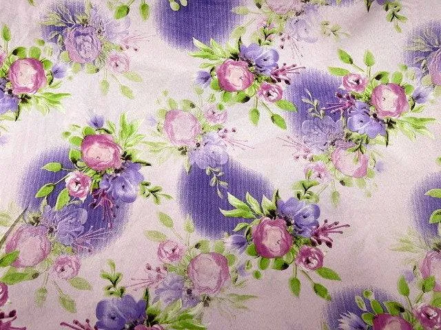 Rose Petal - Clearance Printed Crepe