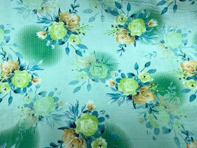 Rose Petal - Clearance Printed Crepe